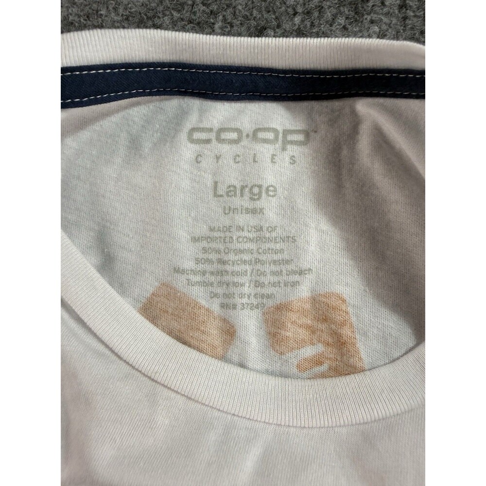 REI Co‑op Unisex T‑Shirt – Size L – White – Outdoor / Biking – NWT - Picture 6 of 7
